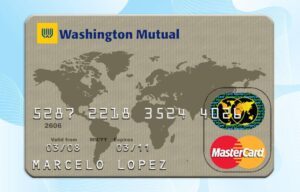 Washington Mutual Bank Credit Card Template PSD