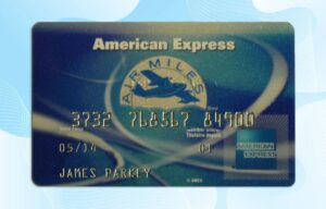 American Express Air Miles Credit Card Template PSD