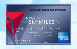 American Express Delta SkyMiles Credit Card Template PSD