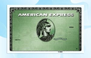 American Express Green Credit Card Template PSD