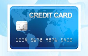 Blue Credit Card Template PSD