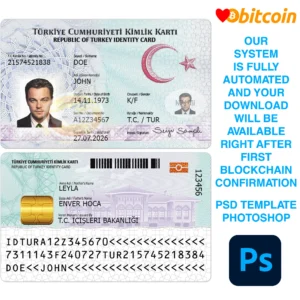Turkiye-ID-Card-Template